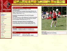 Tablet Screenshot of faustball-kirchen.de